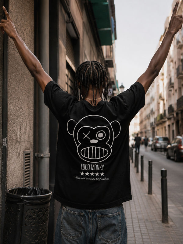 Camiseta  Unisex LOCO MONKY  Puro Loco