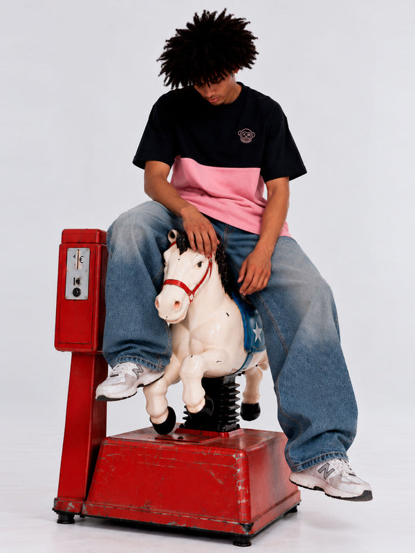 Camiseta Puro Loco B de Loco Monky Pink/Black