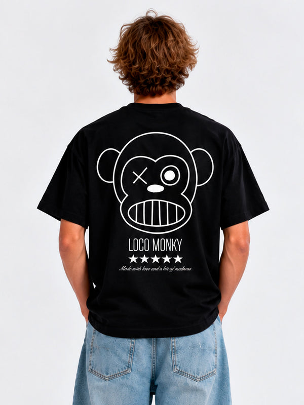 Camiseta  Unisex LOCO MONKY  Puro Loco