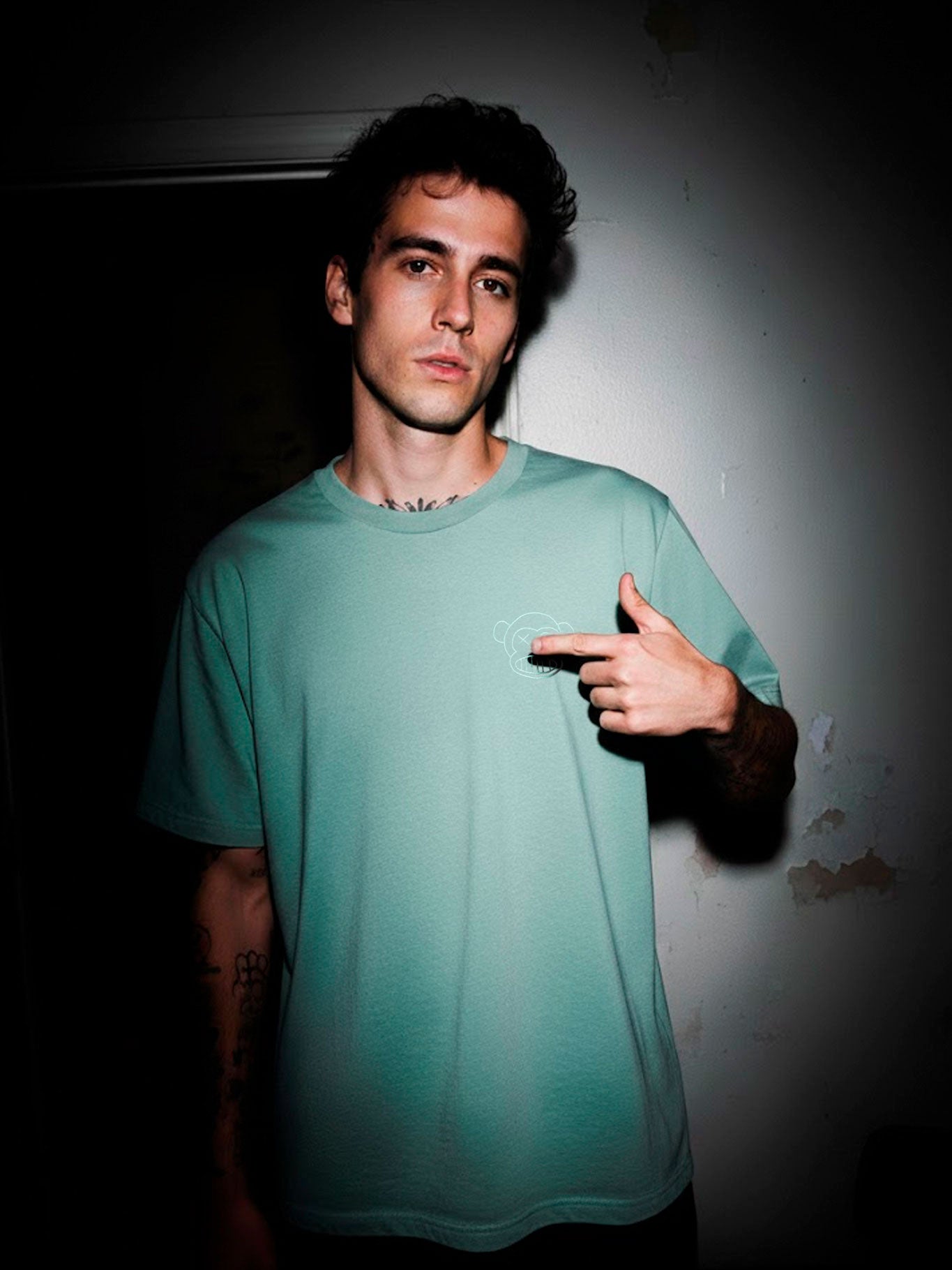 Camiseta Puro Loco Bordado de Loco Monky Green