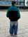 Chaqueta de pana oversize unisex de Loco Monky Black/Ocean. by LOCO MONKY