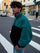 Chaqueta de pana oversize unisex de Loco Monky Black/Ocean. by LOCO MONKY
