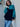 Chaqueta de pana oversize unisex de Loco Monky Black/Ocean. by LOCO MONKY