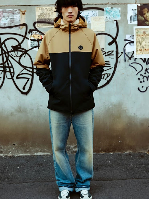 Cortavientos impermeable Silverback de Loco Monky Black/Caramel by LOCO MONKY
