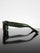 Gafas de sol unisex Loco Monky Green/Red con montura TR90 ultraligera; vista lateral con logo en la patilla