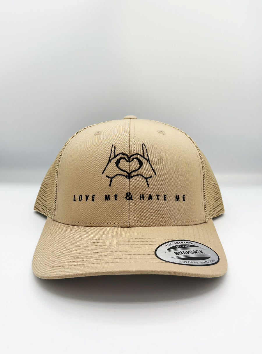 Gorra Loco Monky trucker Love Me & Hate Me Sand