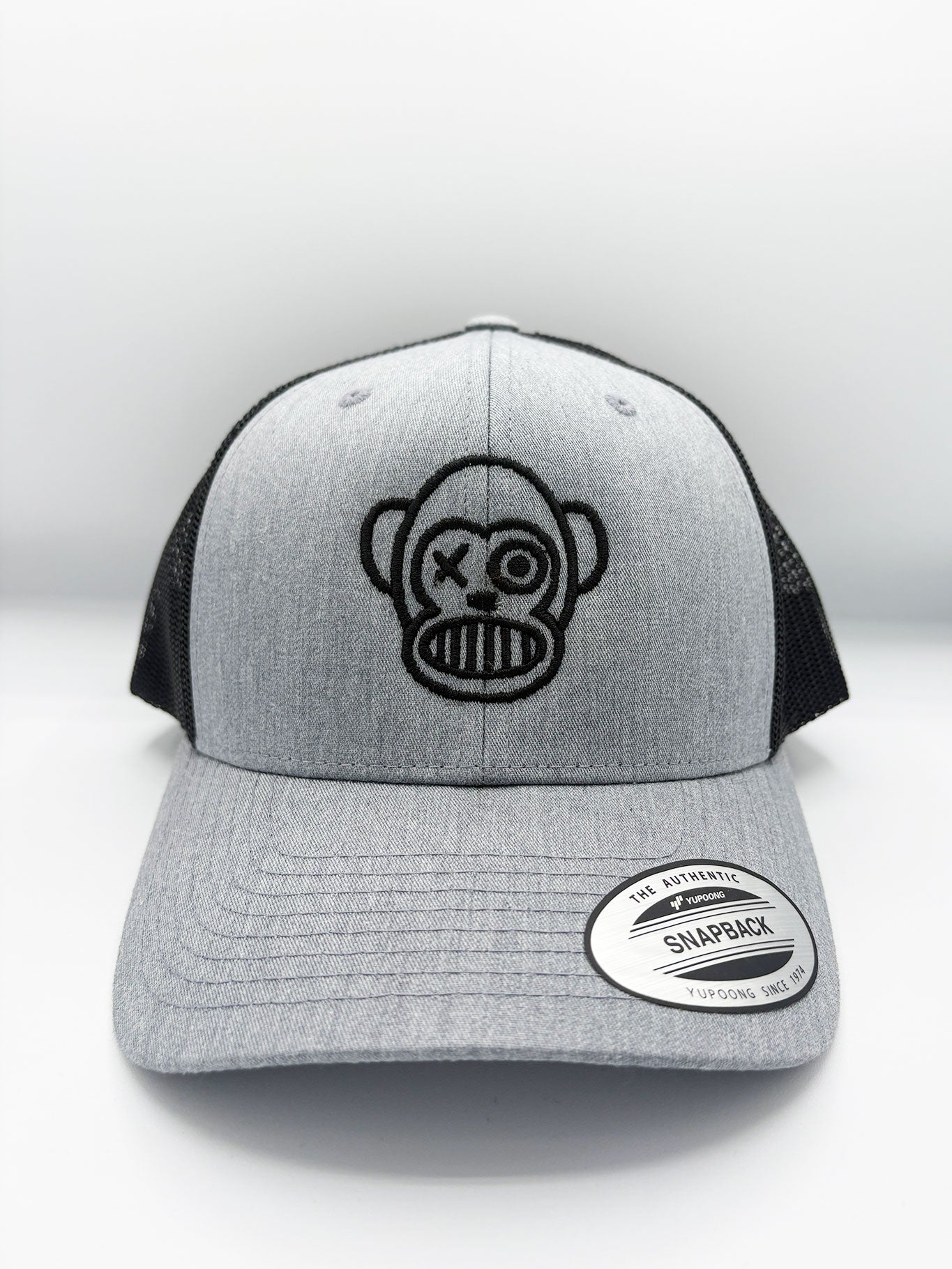 Gorra Loco Monky trucker Puro Loco Bordado Heather/Black Gorras LOCO MONKY