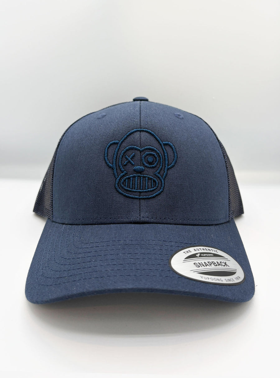 Gorra Loco Monky trucker Puro Loco Bordado Navy