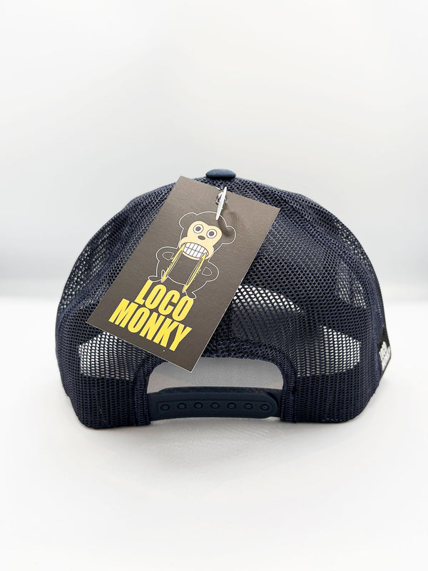 Gorra Loco Monky trucker Puro Loco Bordado Navy by LOCO MONKY