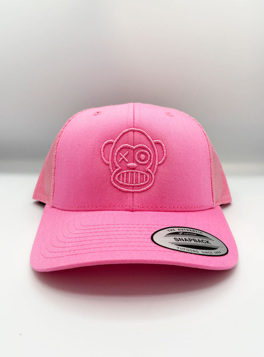 Gorra Loco Monky trucker Puro Loco Bordado Pink