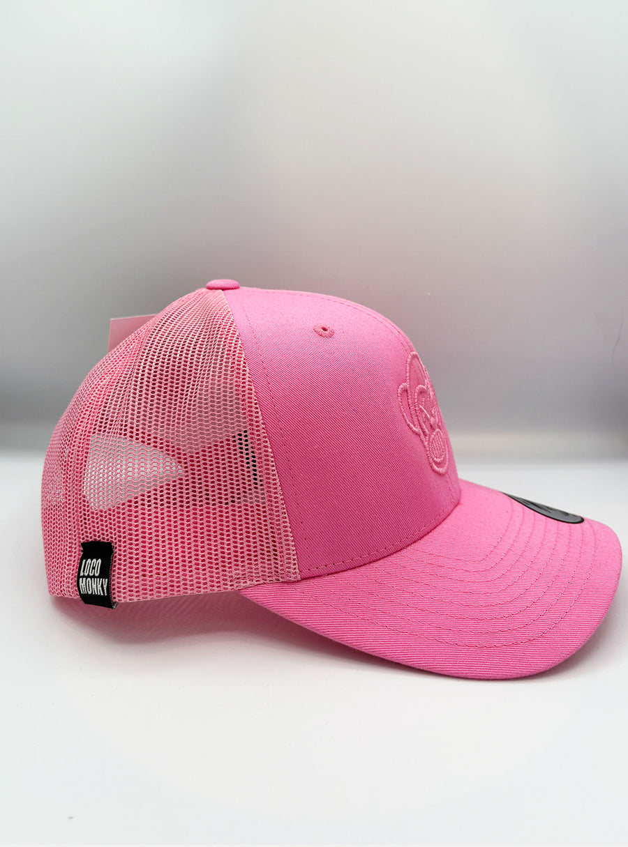 Gorra Loco Monky trucker Puro Loco Bordado Pink