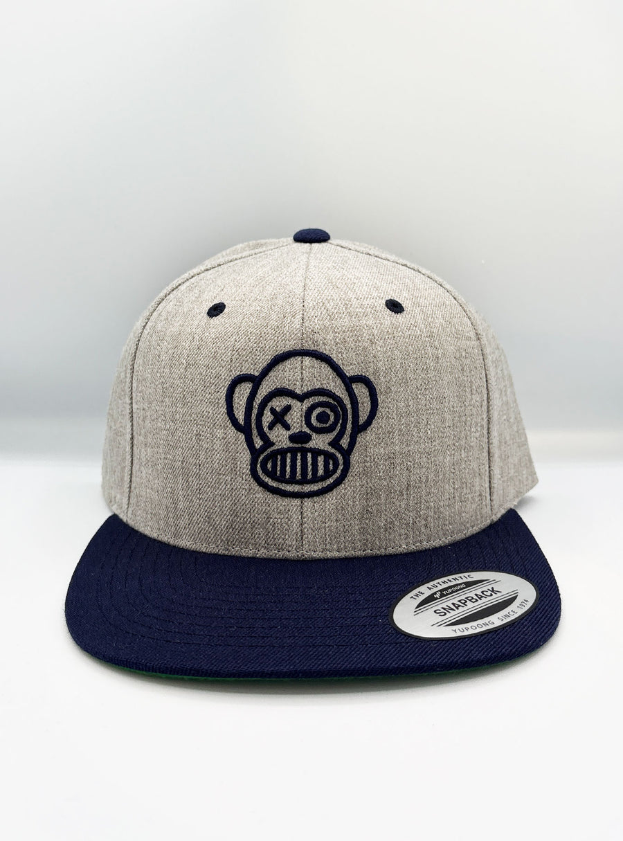 Gorra Loco Monky snapback Puro Loco Bordado Heather/Navy