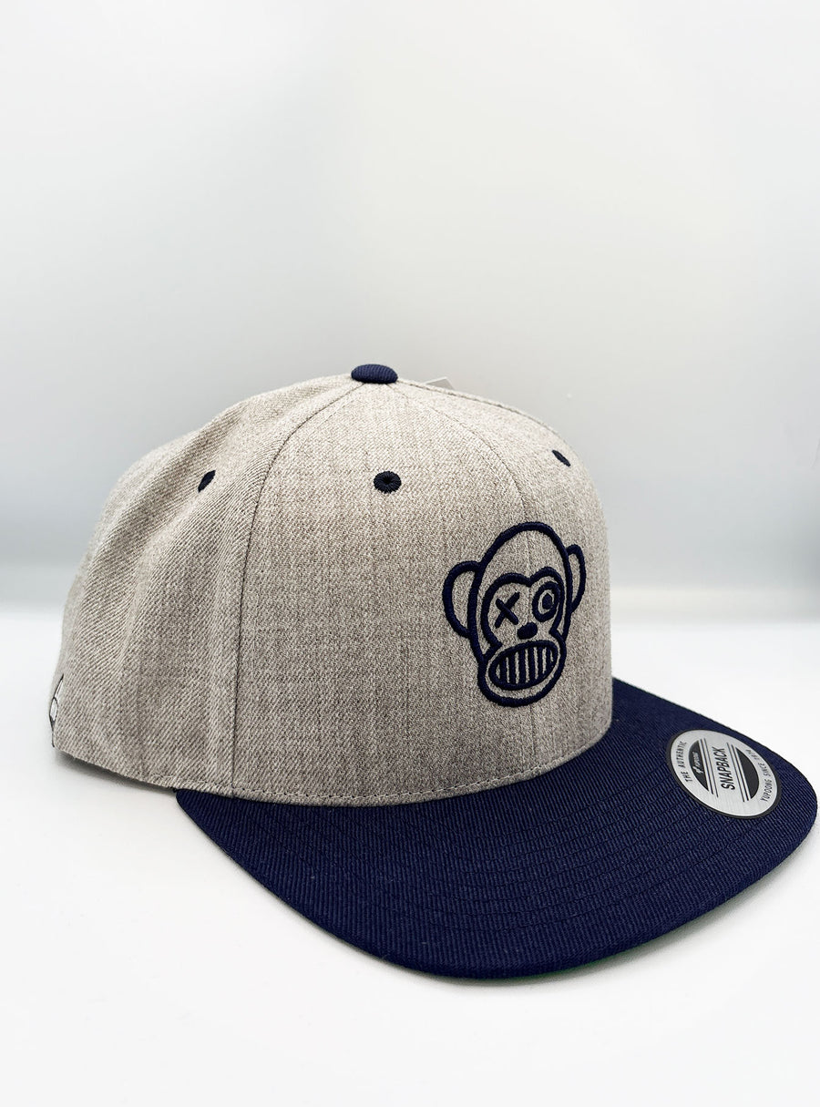 Gorra Loco Monky snapback Puro Loco Bordado Heather/Navy