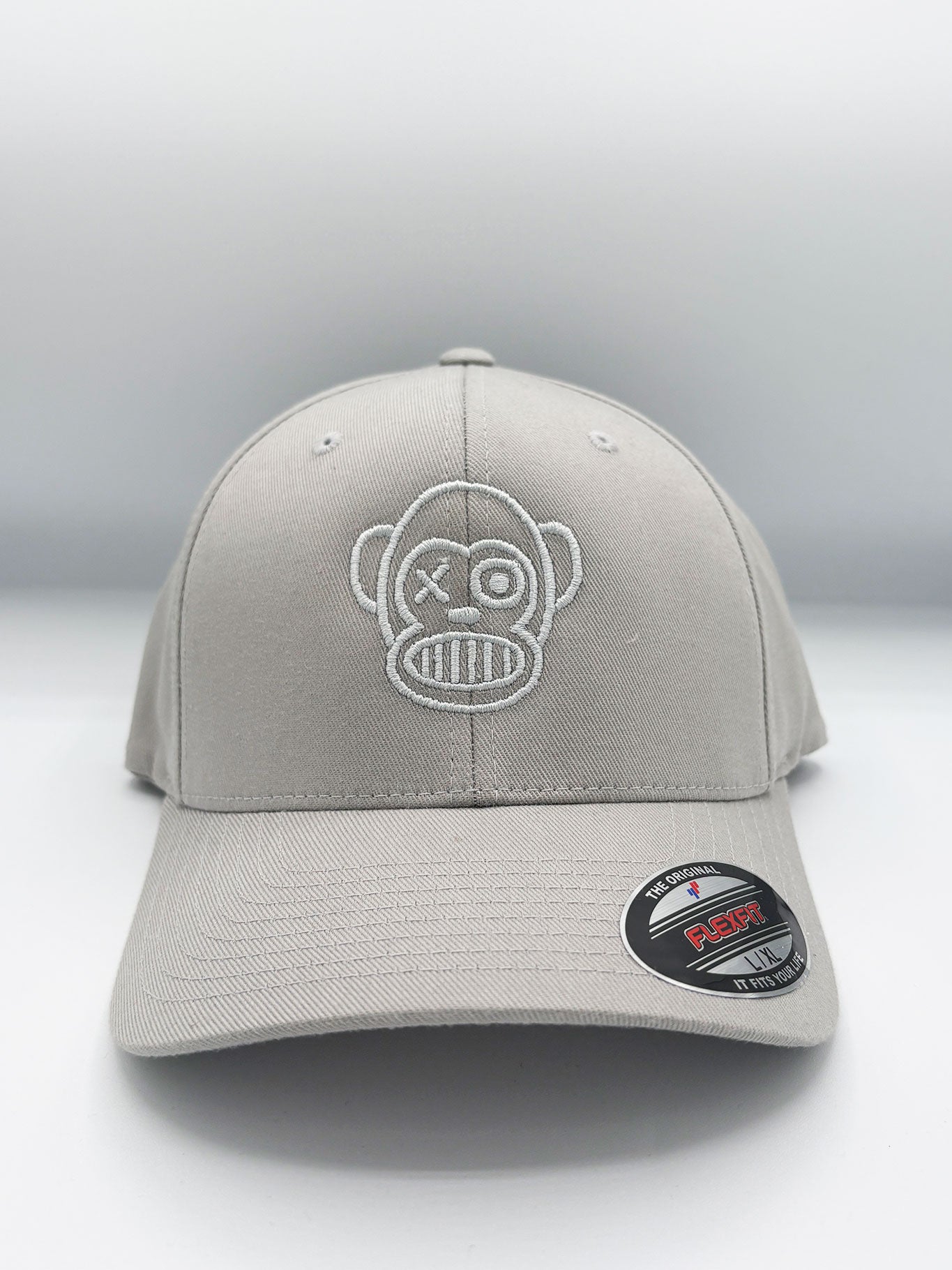 Gorra Loco Monky Flexfit Puro Loco Bordado Silver LOCO MONKY