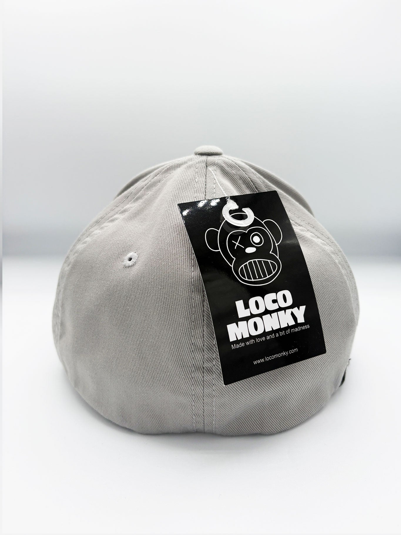 Gorra Loco Monky Flexfit Puro Loco Bordado Silver LOCO MONKY
