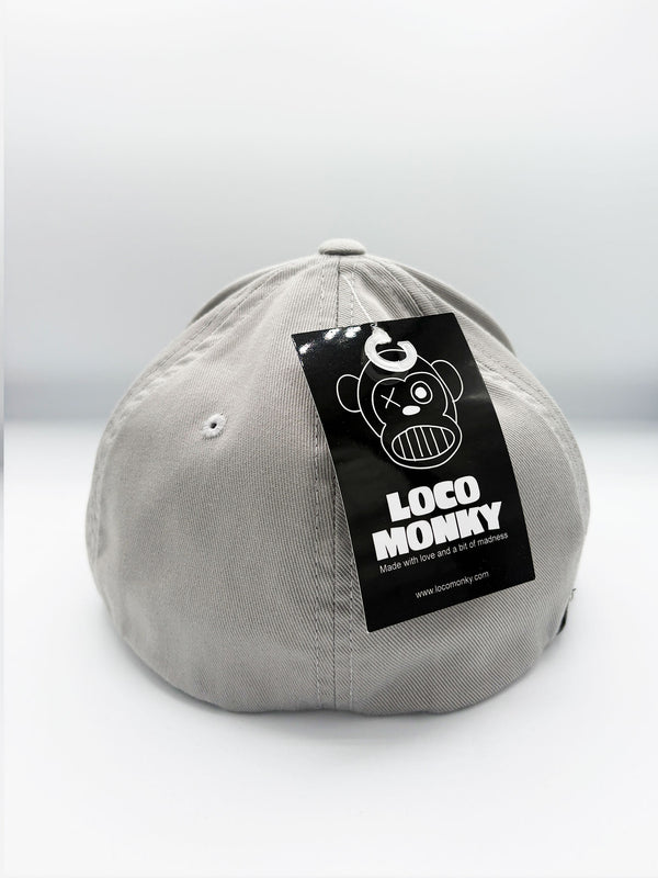 Gorra Loco Monky Flexfit Puro Loco Bordado Silver by LOCO MONKY