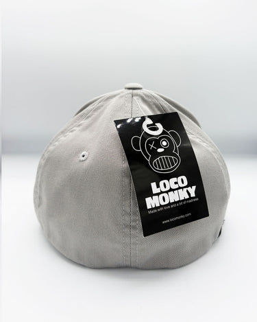 Gorra Loco Monky Flexfit Puro Loco Bordado Silver LOCO MONKY
