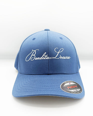 Gorra Bendita Locura Bordado Flexfit Loco Monky State Blue Gorras LOCO MONKY