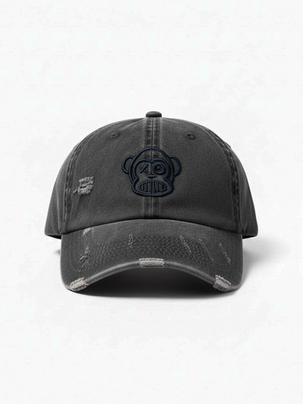 Gorra unisex efecto desgastado Raven de Loco Monky by LOCO MONKY