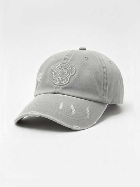 Gorra unisex efecto desgastado Raven de Loco Monky Soft Green