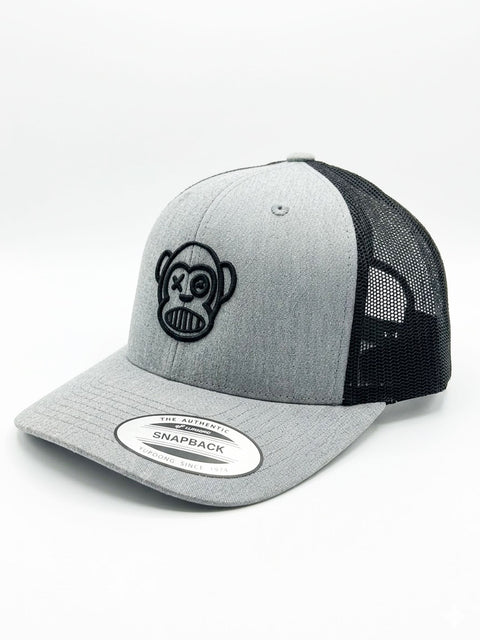 Gorra Loco Monky trucker Puro Loco Bordado Heather/Black
