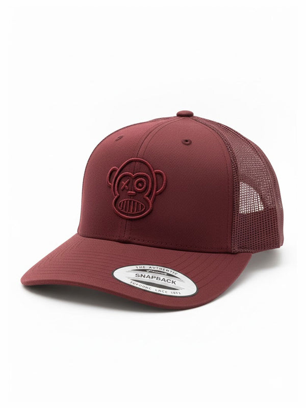 Gorra Loco Monky trucker Puro Loco Bordado Maroon by LOCO MONKY