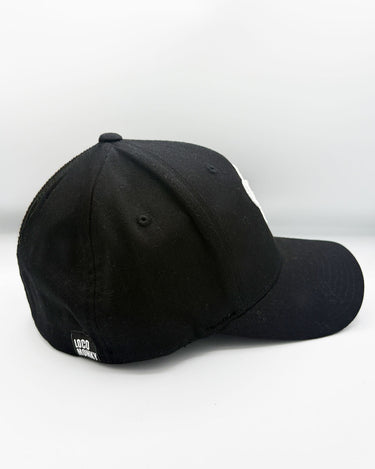 Gorra Loco Monky Flexfit Puro Loco Bordado Black Gorras LOCO MONKY