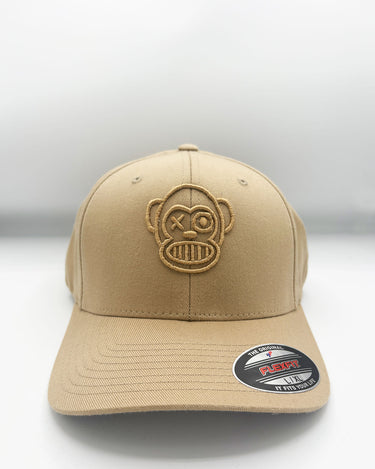 Gorra Loco Monky Flexfit Puro Loco Bordado Sand Gorras LOCO MONKY