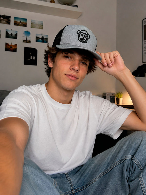 Gorra Loco Monky trucker Puro Loco Bordado Heather/Black by LOCO MONKY