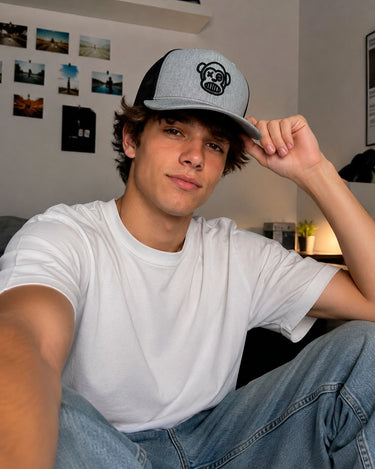 Gorra Loco Monky trucker Puro Loco Bordado Heather/Black by LOCO MONKY