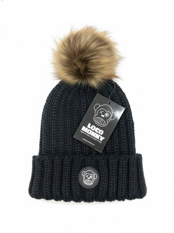 Gorro con pompón de pelo de Loco Monky by LOCO MONKY