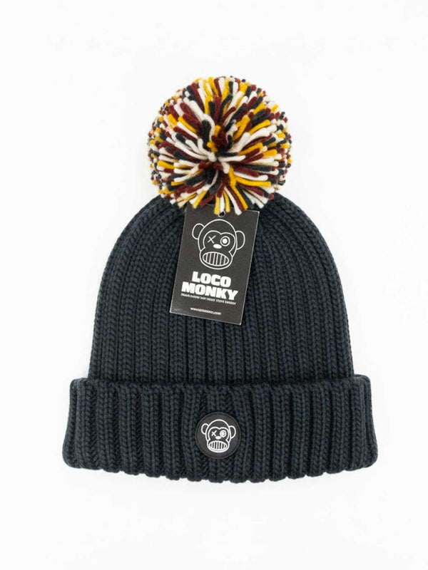 Gorro con pompón y forro interior de pelo de Loco Monky by LOCO MONKY