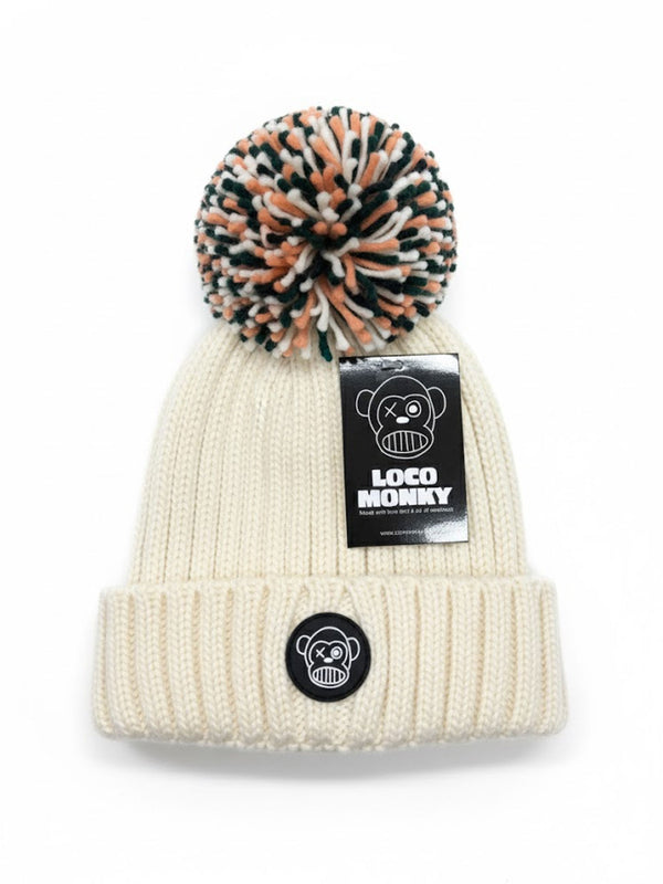 Gorro con pompón y forro interior de pelo de Loco Monky by LOCO MONKY