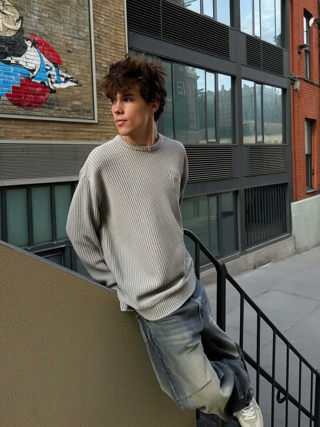 Jersey de hombre Mono de Loco Monky color Beige by LOCO MONKY