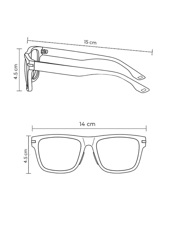 Gafas de sol unisex de Loco Monky Black/Grey by LOCO MONKY