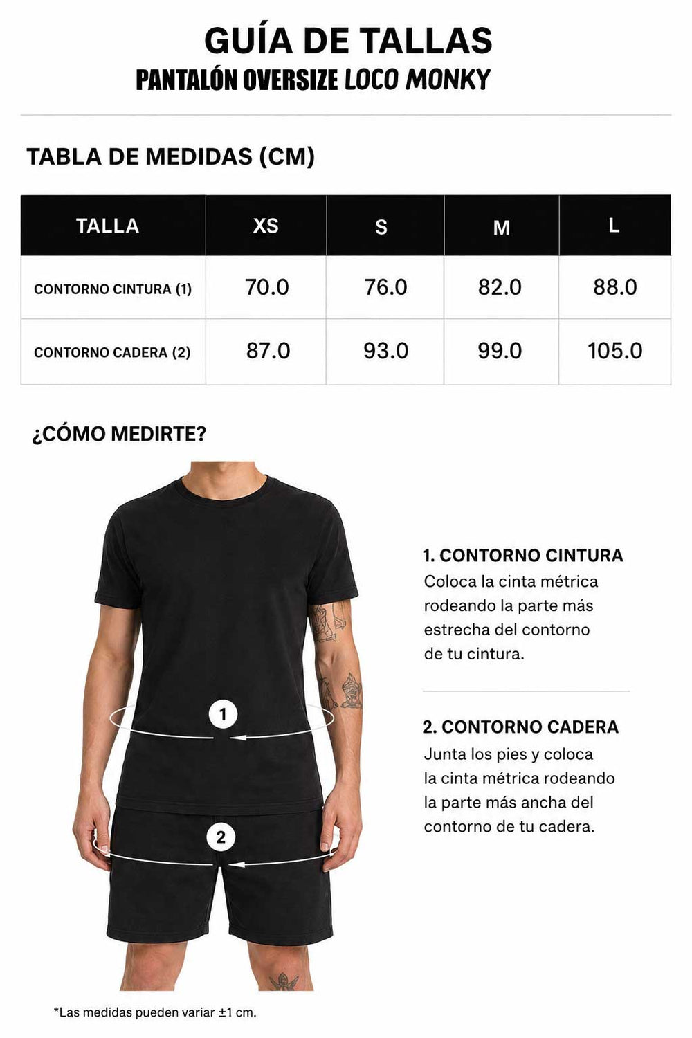 Guía de tallas