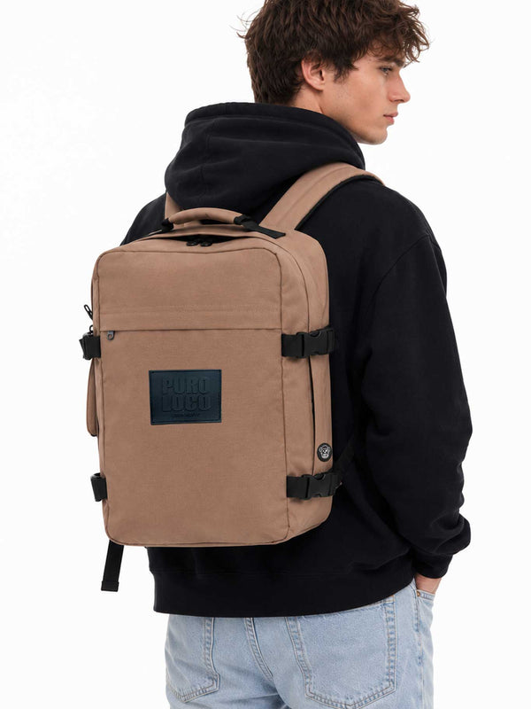 Mochila unisex Loco Monky Beaver Caramel by LOCO MONKY