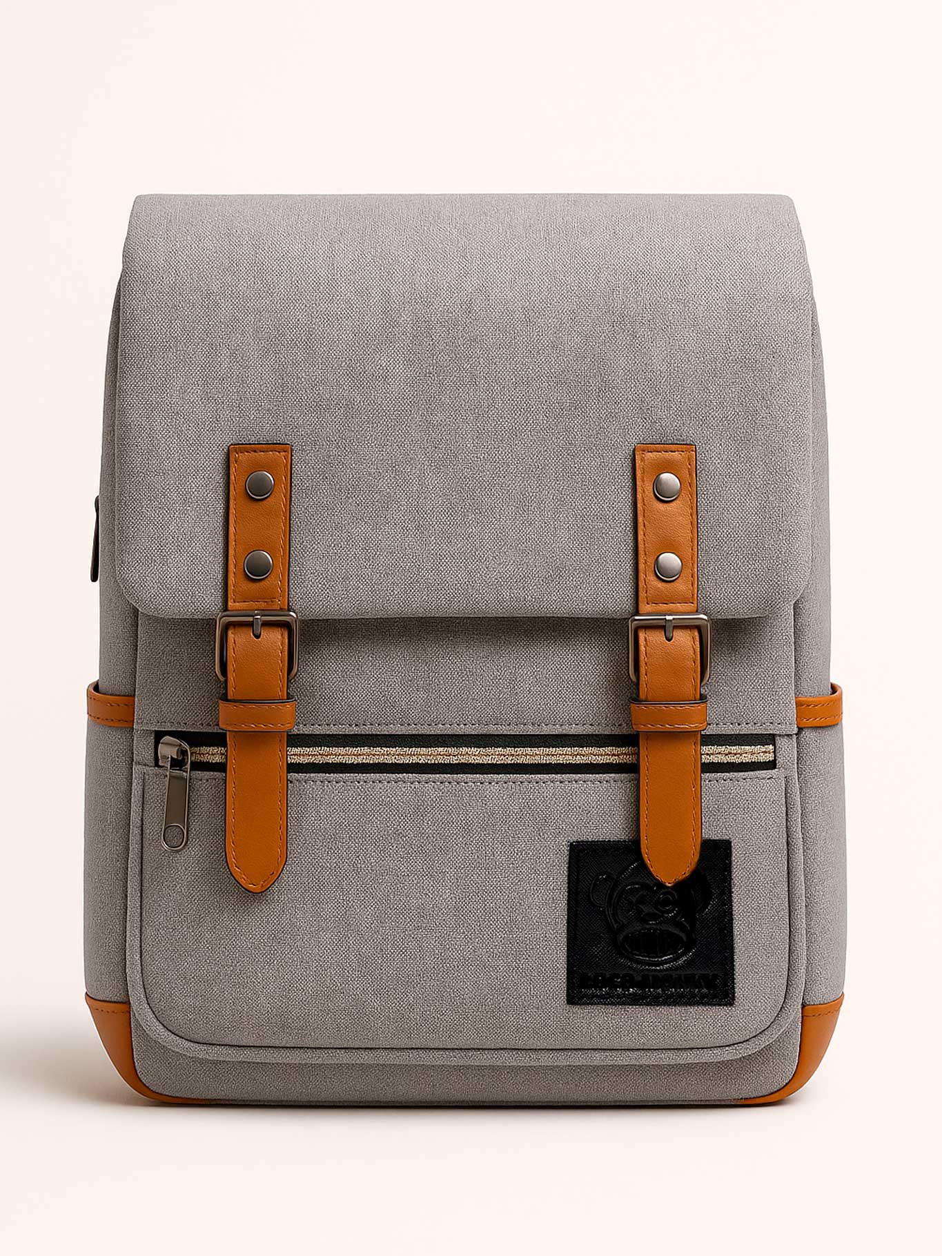 Mochila Mico Loco Monky urbana unisex Grey Mochilas LOCO MONKY