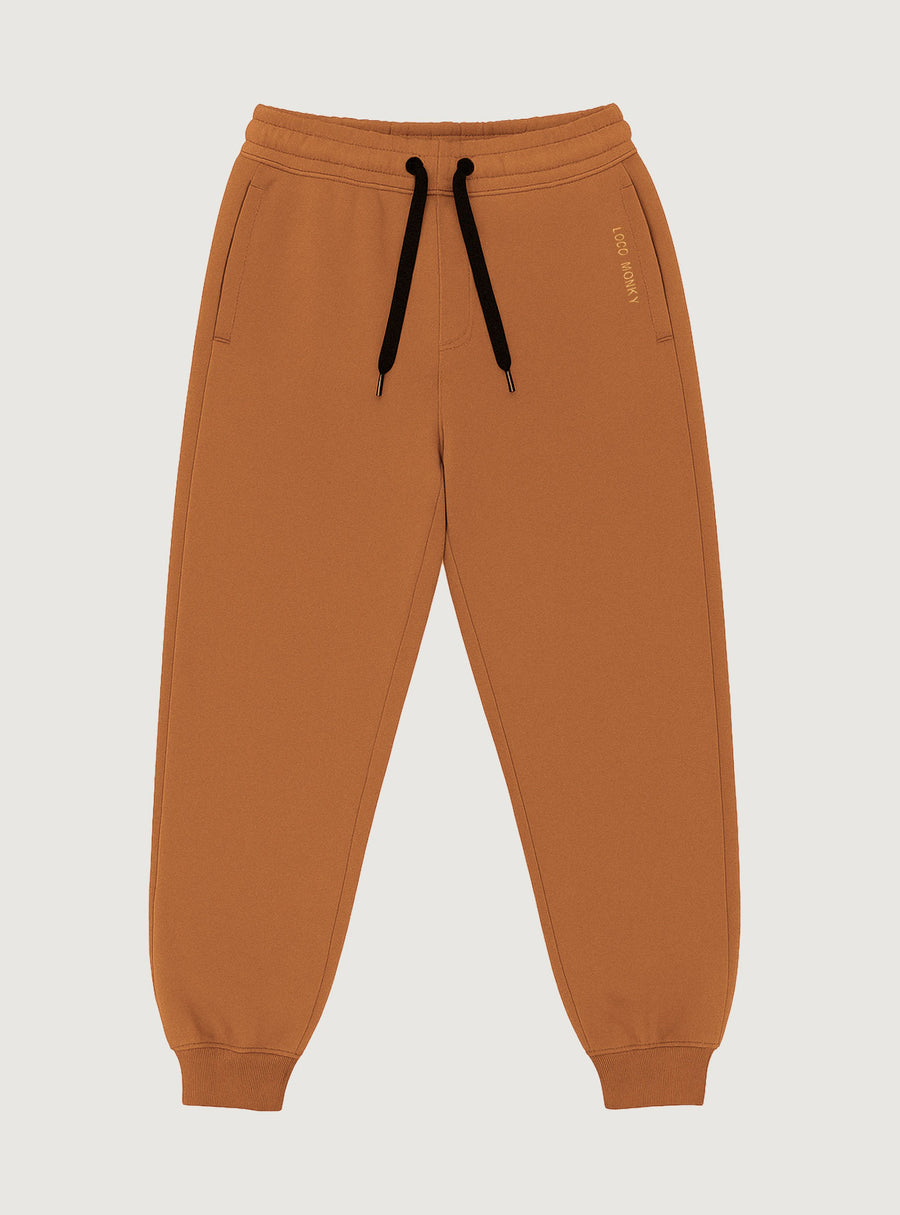 Pantalón Oversize Unisex Lazy de Loco Monky color Brown pantalones hombre sport LOCO MONKY