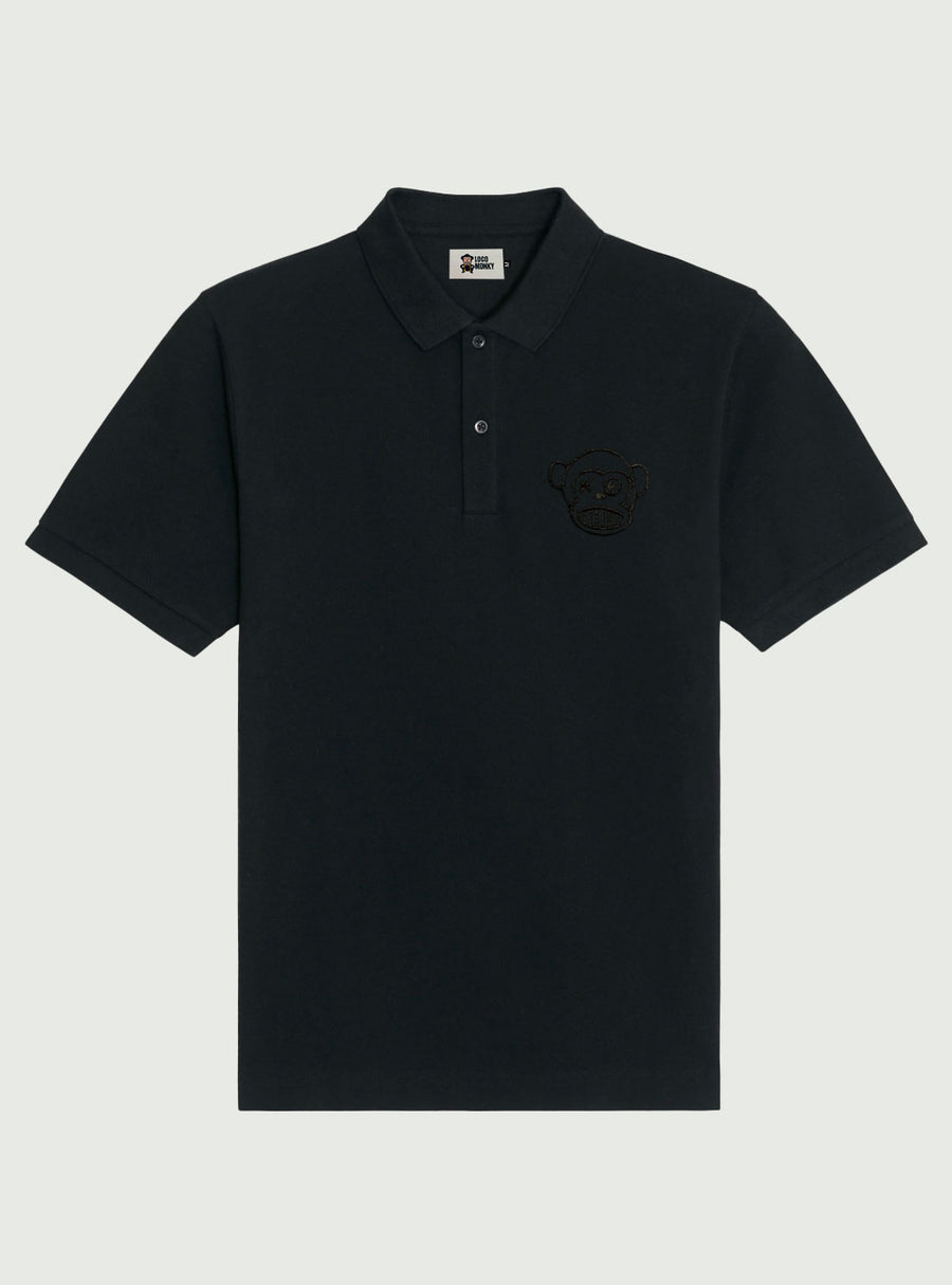 Polo Hombre Hawk de Loco Monky Black polo hombre LOCO MONKY