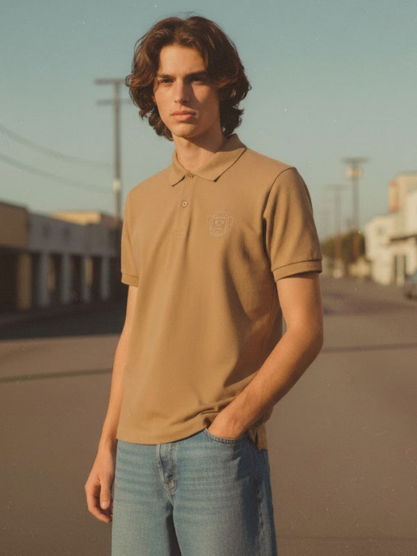 Polo Hombre Hawk de Loco Monky Caramel by LOCO MONKY