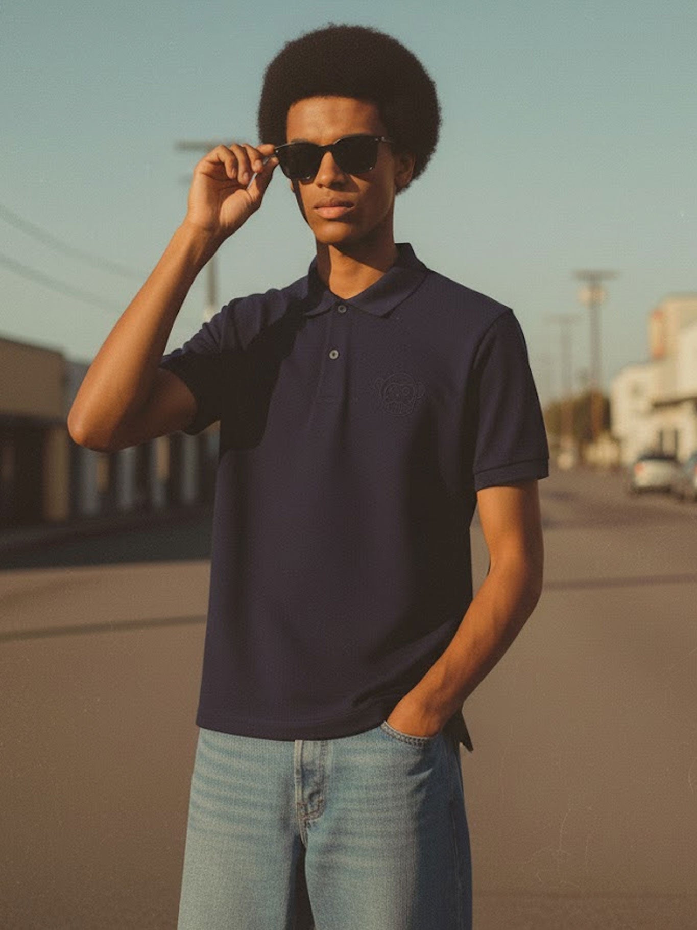 Polo Hombre Hawk de Loco Monky Navy