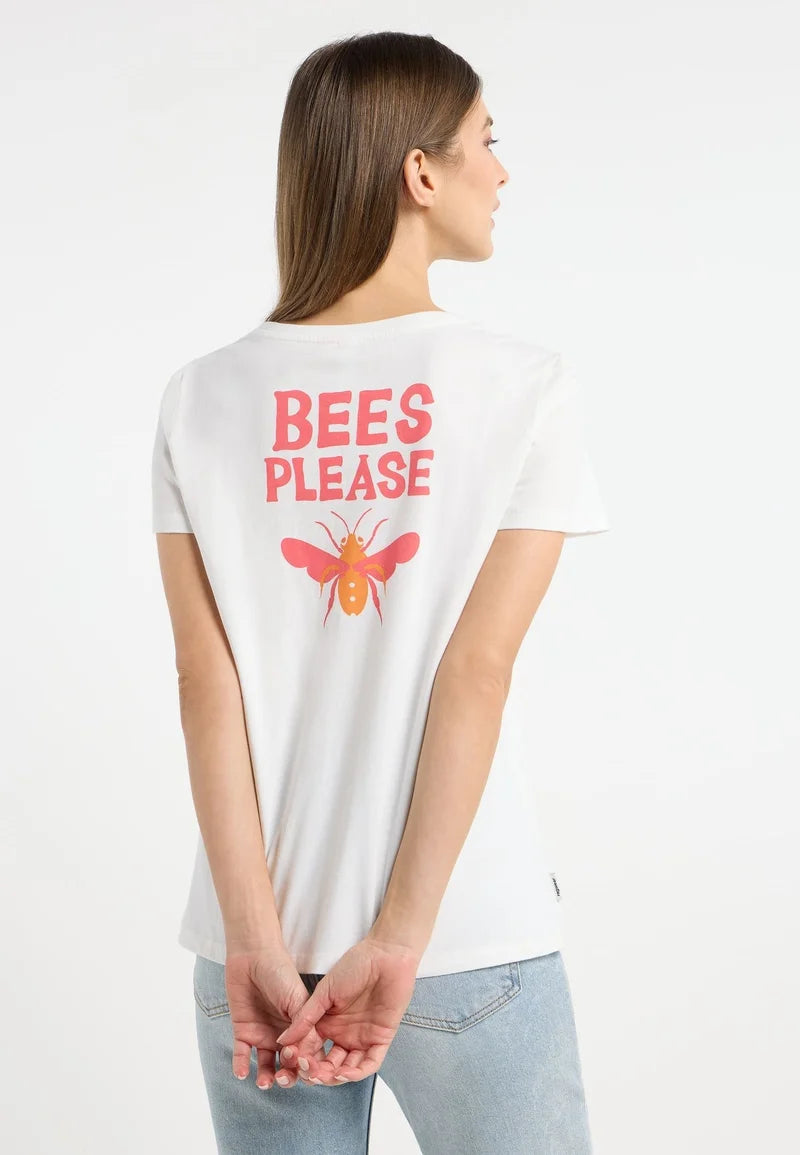 Camiseta de mujer Ragwear Adori pp white camisetas de mujer ragwear