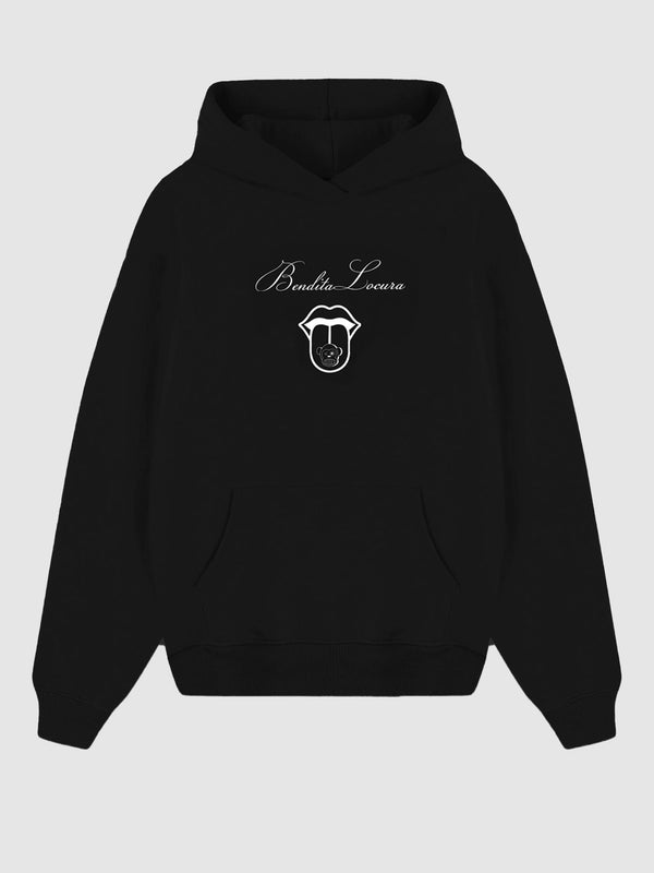 Sudadera Unisex Bendita Locura III de Loco Monky Black by LOCO MONKY