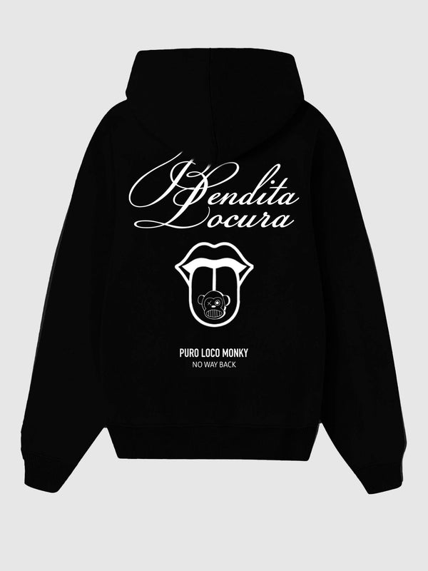 Sudadera Unisex Bendita Locura III de Loco Monky Black by LOCO MONKY