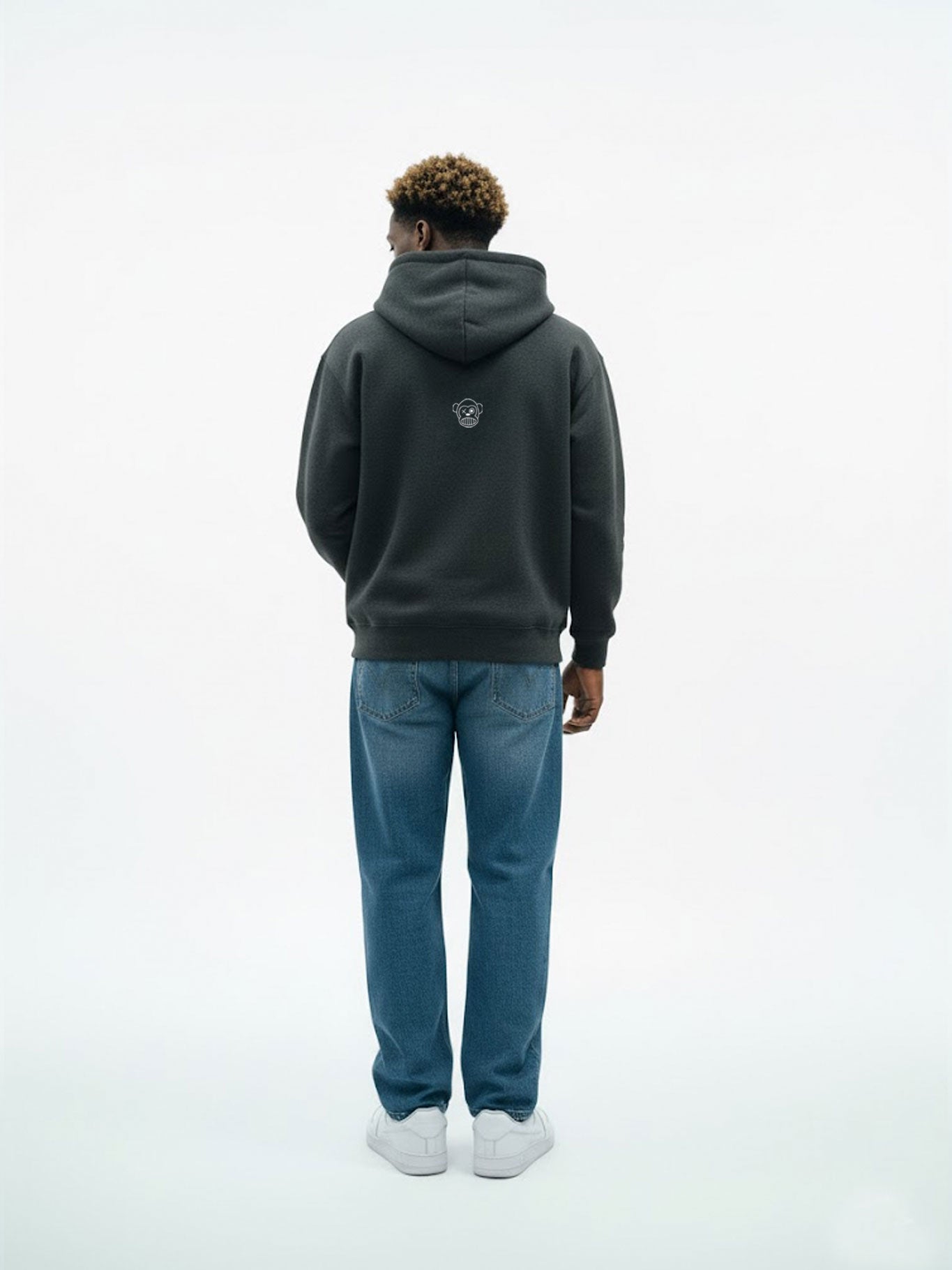 Sudadera Unisex Bendita Locura Bordado de Loco Monky Dark Grey