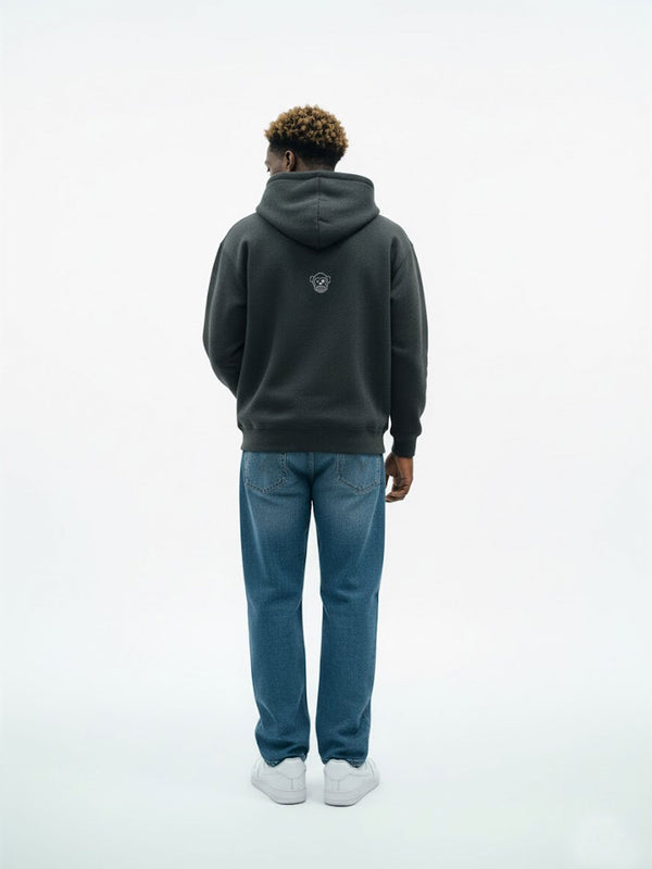 Sudadera Unisex Bendita Locura Bordado de Loco Monky Dark Grey by LOCO MONKY