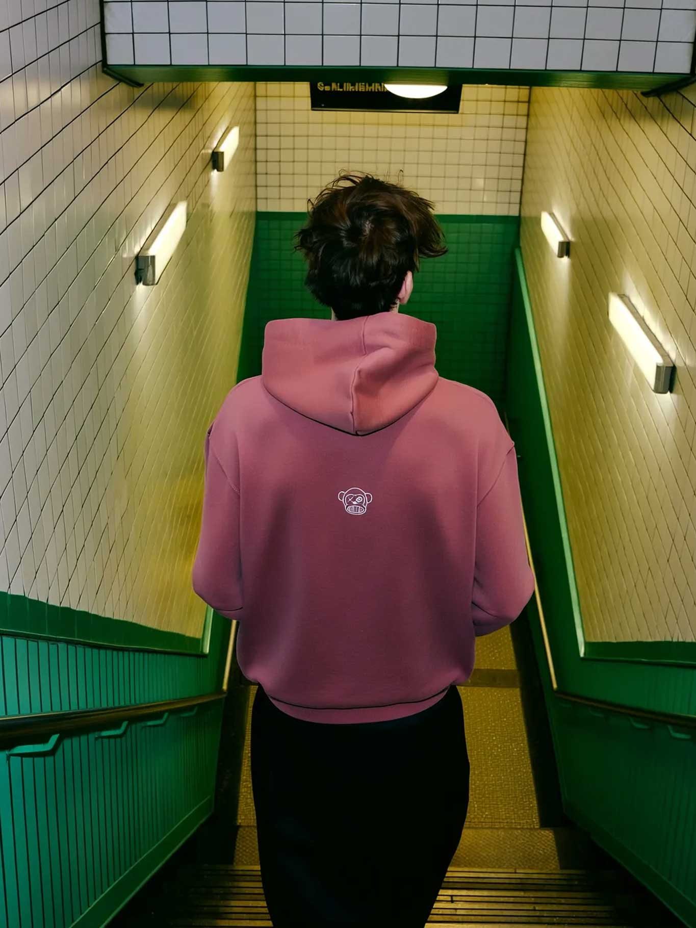 Sudadera Unisex Bendita Locura Bordado de Loco Monky Wine