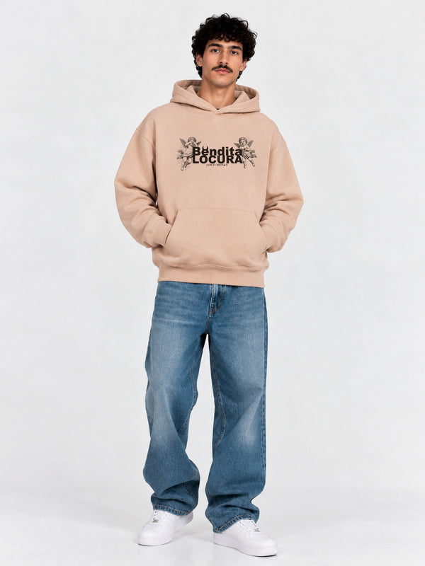 Sudadera Unisex Bendita Locura IV de Loco Monky Sand