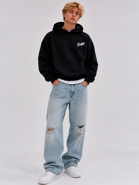 Sudadera Oversize Boxy Unisex Puro Loco Black